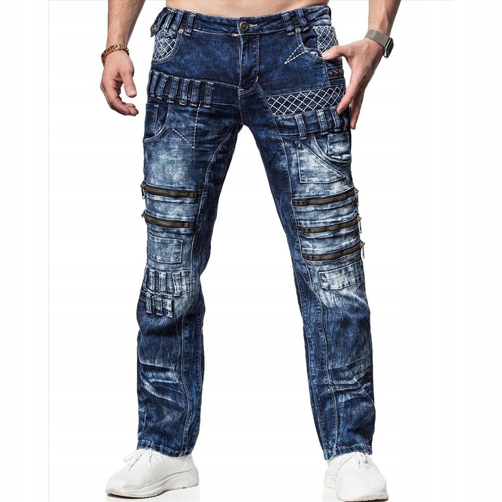 Kosmo Lupo kalhoty pánské KM8006 L:32 džíny, jeans 32 jeans