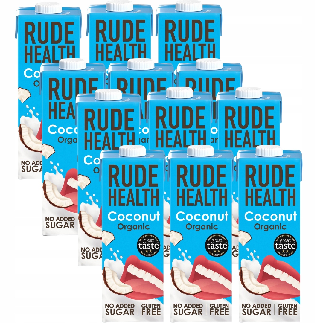 Napój roślinny Rude Health kokosowy Bio, wegański, bezglutenowy 12L