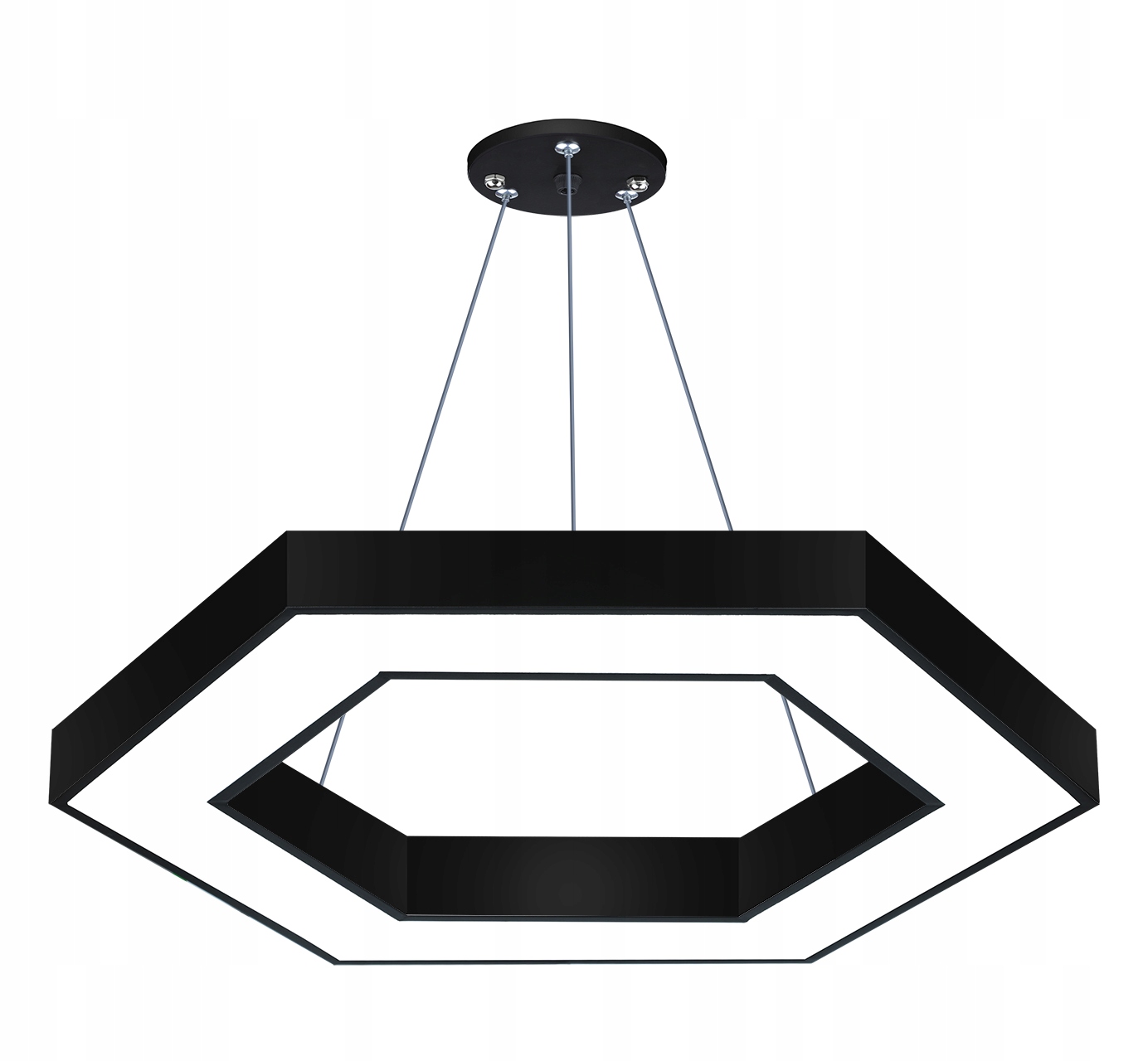 Závesná stropná lampa Led luster 80 cm hexagón