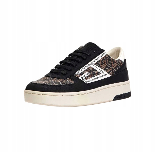 Pánské sportovní tenisky Guess Silea hnědé, přírodní kůže 45 Eu