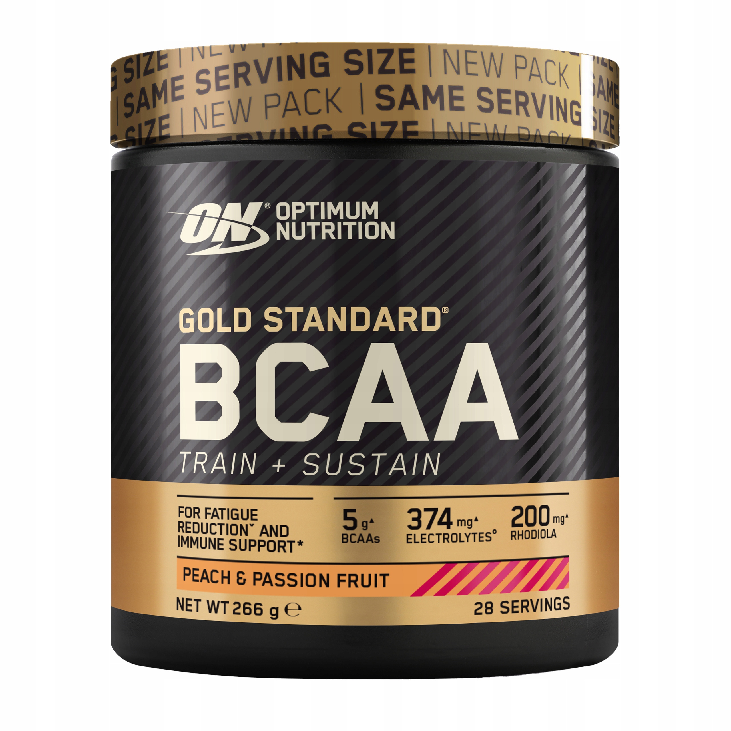 Aminokyseliny Optimum Bcaa Train Sustain 266g větvené Jahoda Kiwi