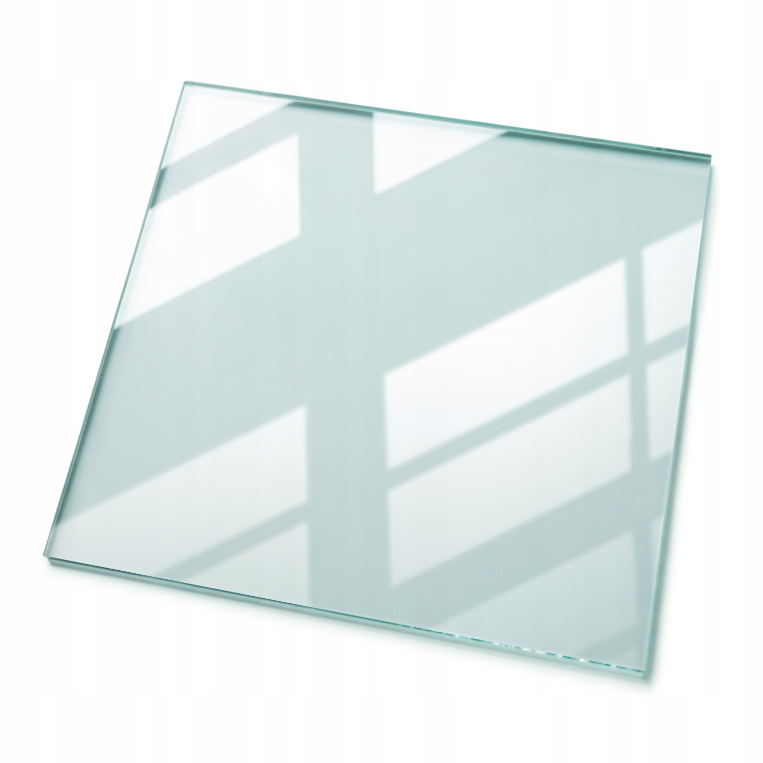Transparentní skleněná deska na stůl s průhledným tvrzeným sklem 50 x 50 cm