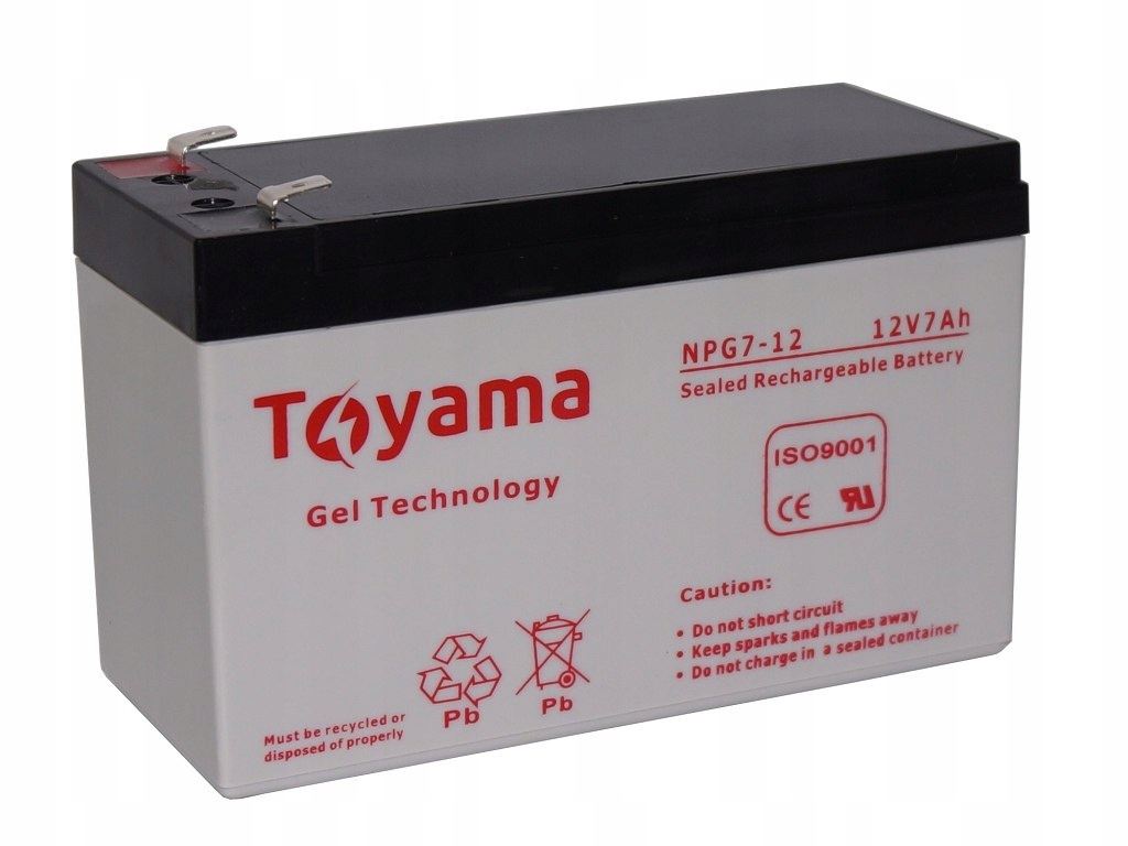 Akumulátor Gelový Toyama 7Ah 12V NPG7 Gel Gel