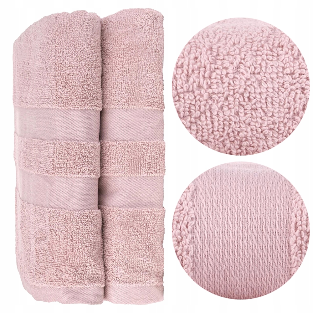 KOMPLET RĘCZNIKÓW KĄPIELOWYCH Małe Różowe Ręczniki
