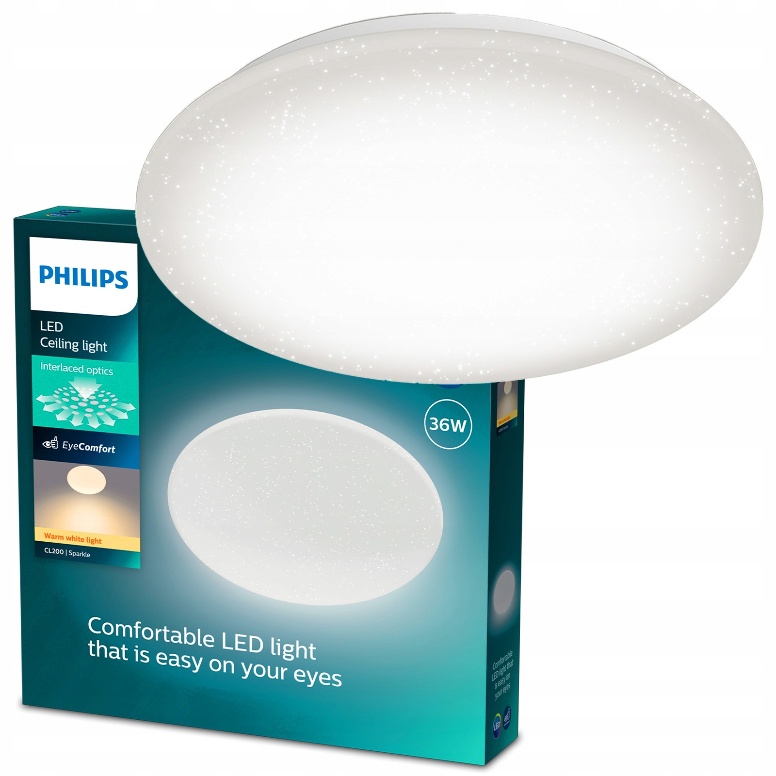 Philips Moire Led Stropní Svítidlo Stropní Svítidlo Nástěnný montáž 36W 2700K hvězdný efekt