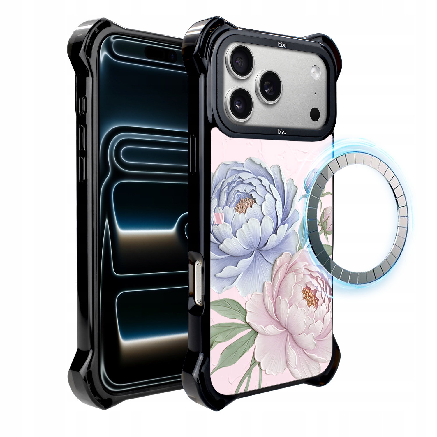 Pouzdro pro iPhone 17 Pro Ibizu DropGuard Ultra s MagSafe, pivoňkově růžové