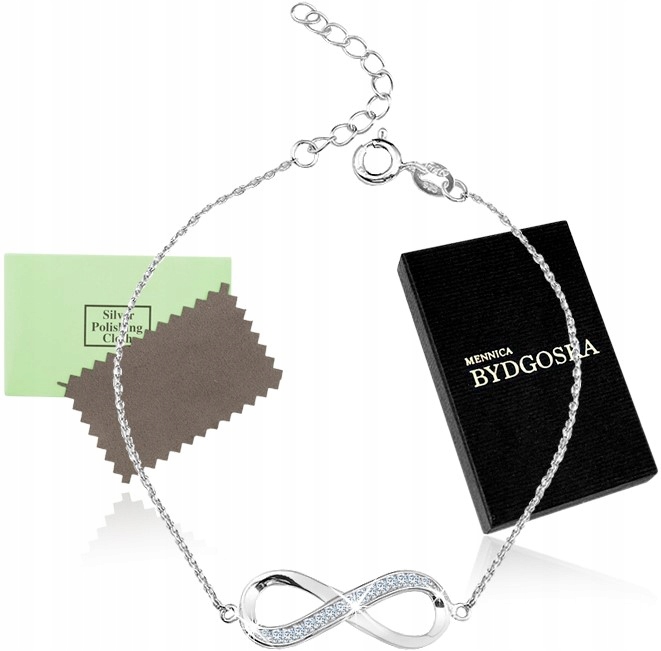 

Bransoletka Celebrytka Srebrna 925 Nieskończoność