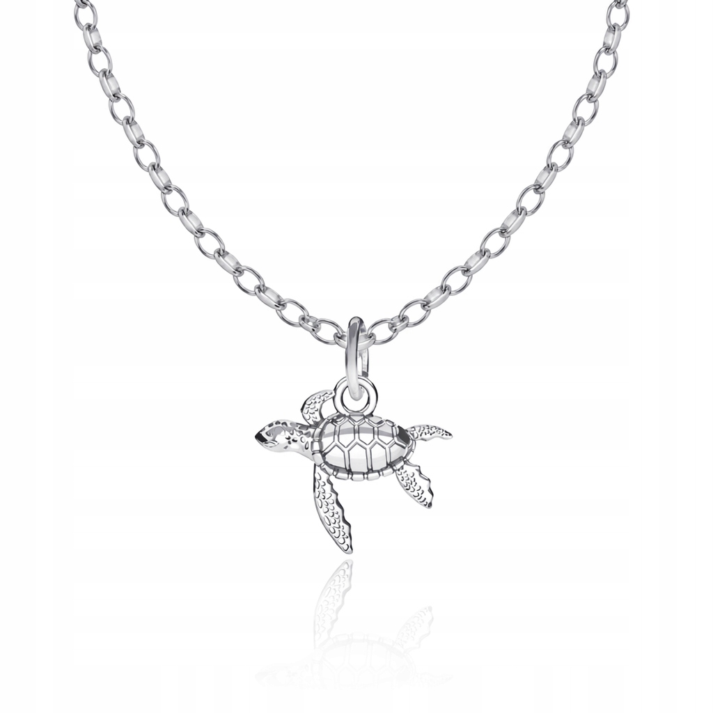 Želva Mořská Želvička Stříbrný náhrdelník rolo oval stříbro 925
