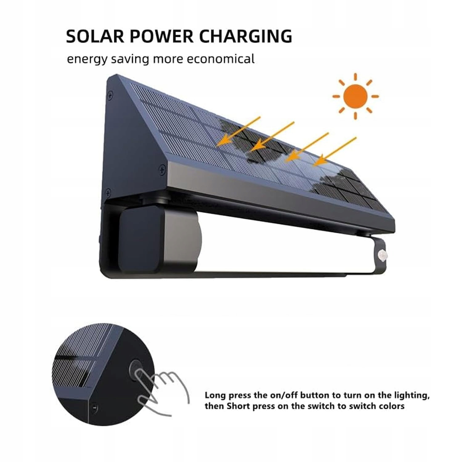 Lampa Solarna Zewnętrzna Z Czujnikiem Ruchu Zmierzchu IP65 SOLARSYS — miniatura 5