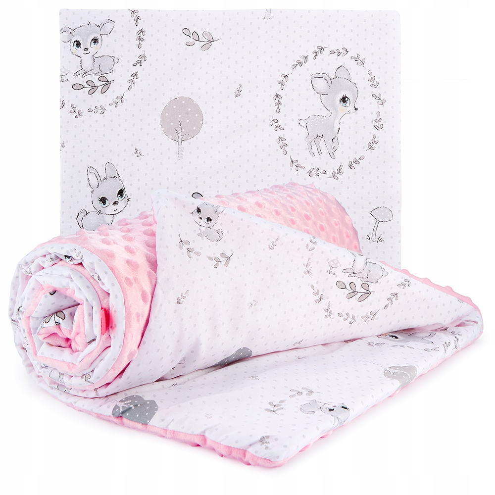 

Babyboom Komplet Do Wózka Minky Kocyk Poduszka