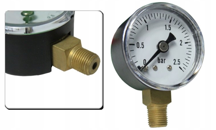 Manometr fi 40 0-2,5 BAR dół 1/6"