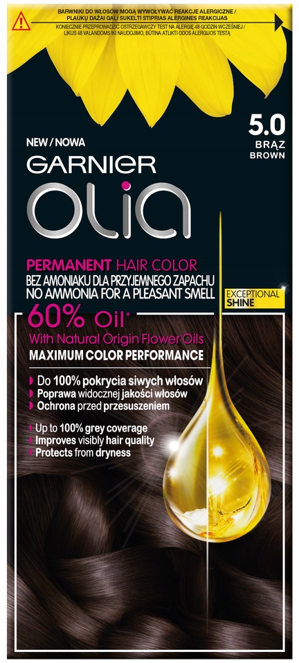 

Garnier Olia Farba do włosów 5.0 Brąz