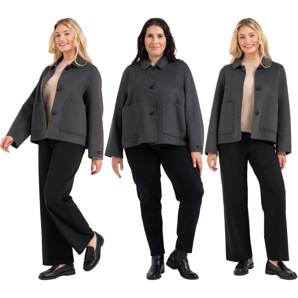 Dámská vlněná bunda Moraj ODW9000-005 tmavě šedá 2XL/3XL