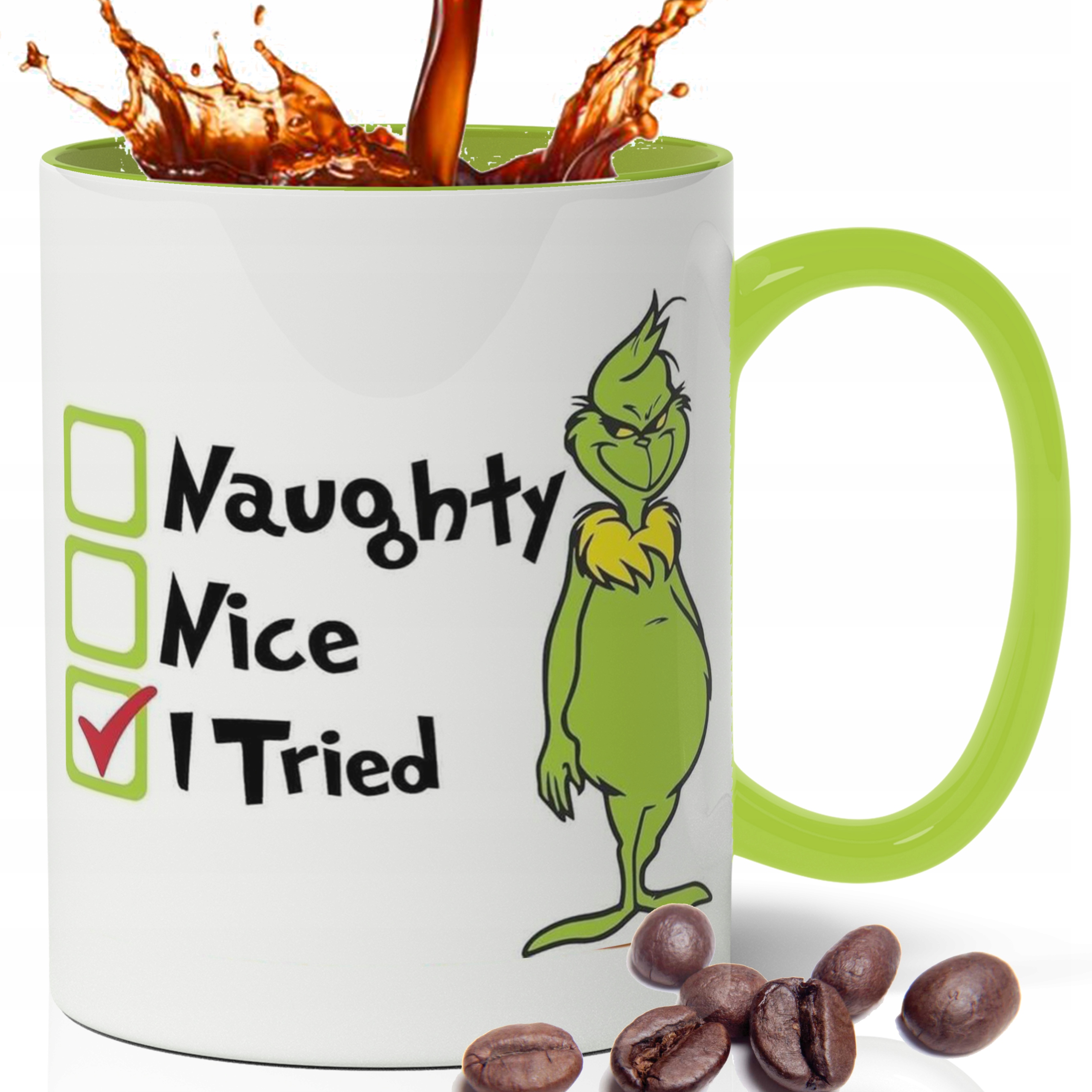 

Kubek na Mikołaja Święta Grinch MIX