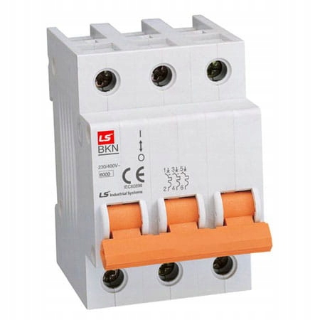 Wyłącznik nadprądowy BKN 3P C4A (4A; C) LS