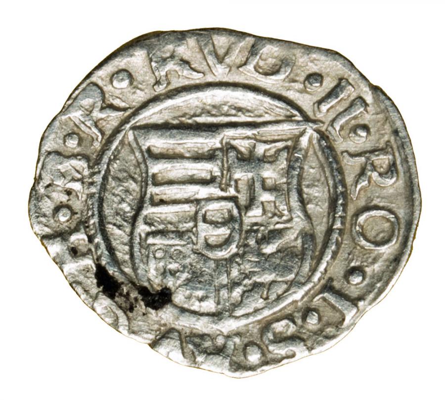 Denar 1580 Rudolf II Habsburg Węgry Kremnica