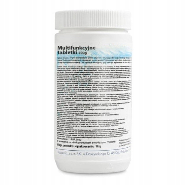 

Multifunkcyjne tabletki 200g 1kg basenu jacuzzi