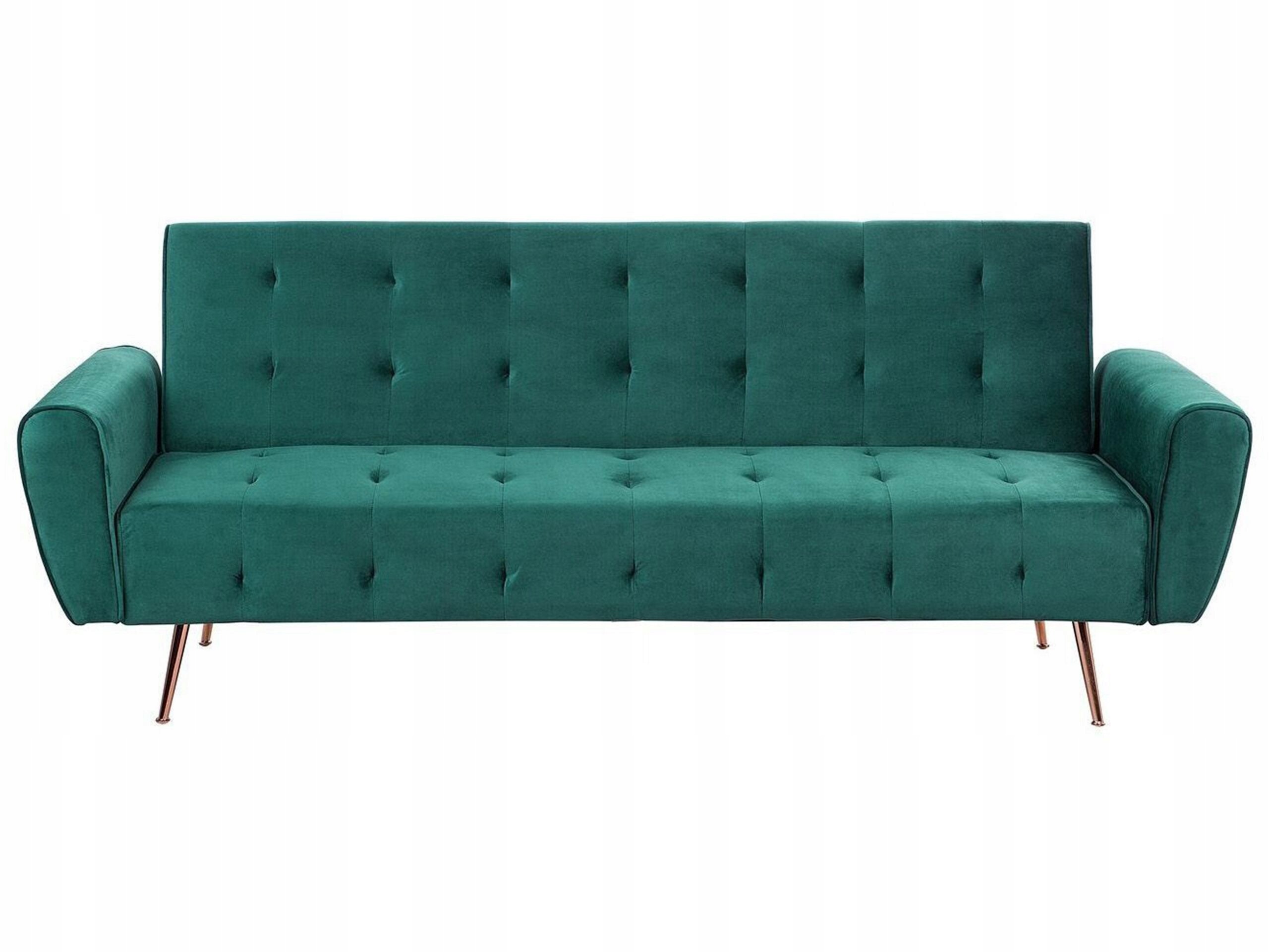 Sofa kanapa funkcja spania szmaragdowa