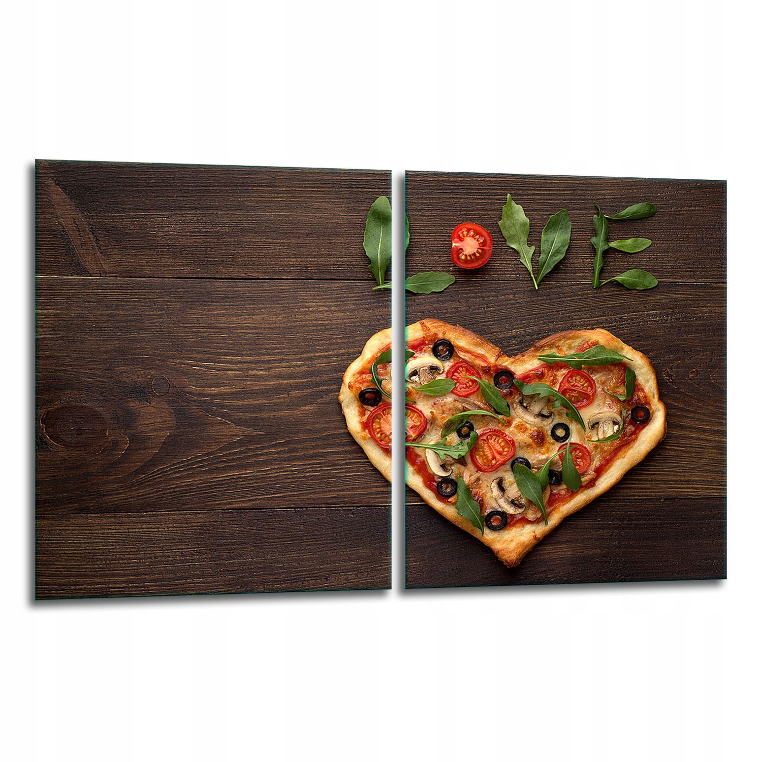 7v1 2x Skleněná Ochranná Deska Na Sporák 40x52 Pizza