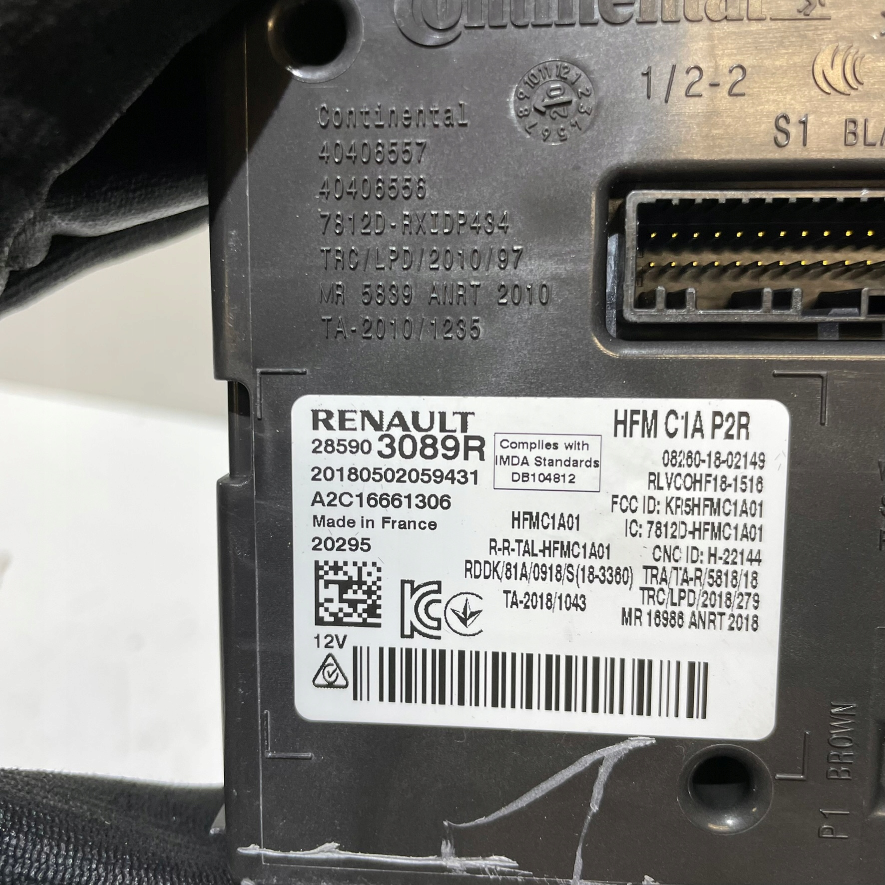 RENAULT TALISMAN LIFT MODULE CONTROL UNIT 285903089R