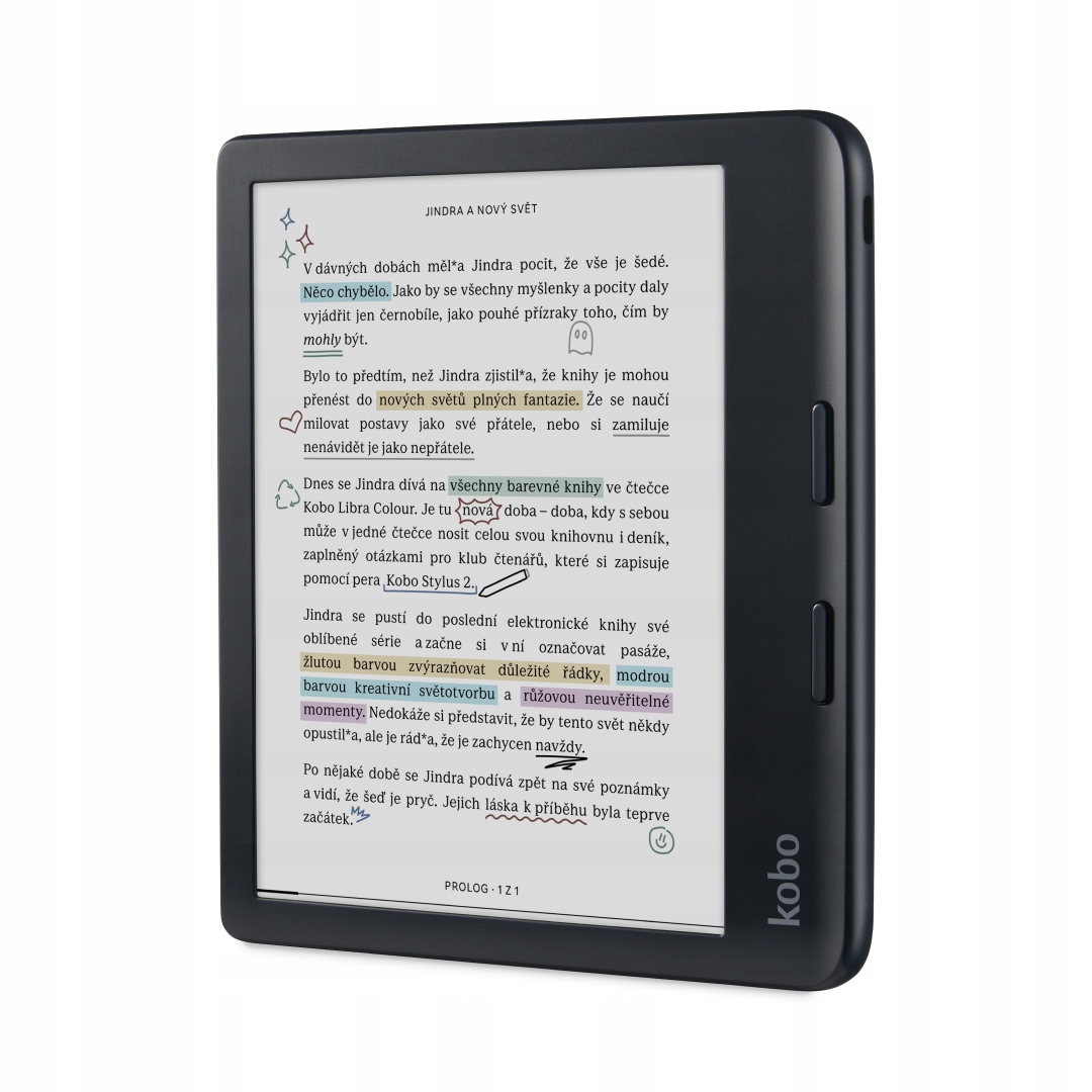 Kobo farebná čítačka kníh Libra Colour, 7", 32GB, vodeodolná, čierna