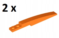 

Lego Orange Slope Curved 10x1 85970 2szt