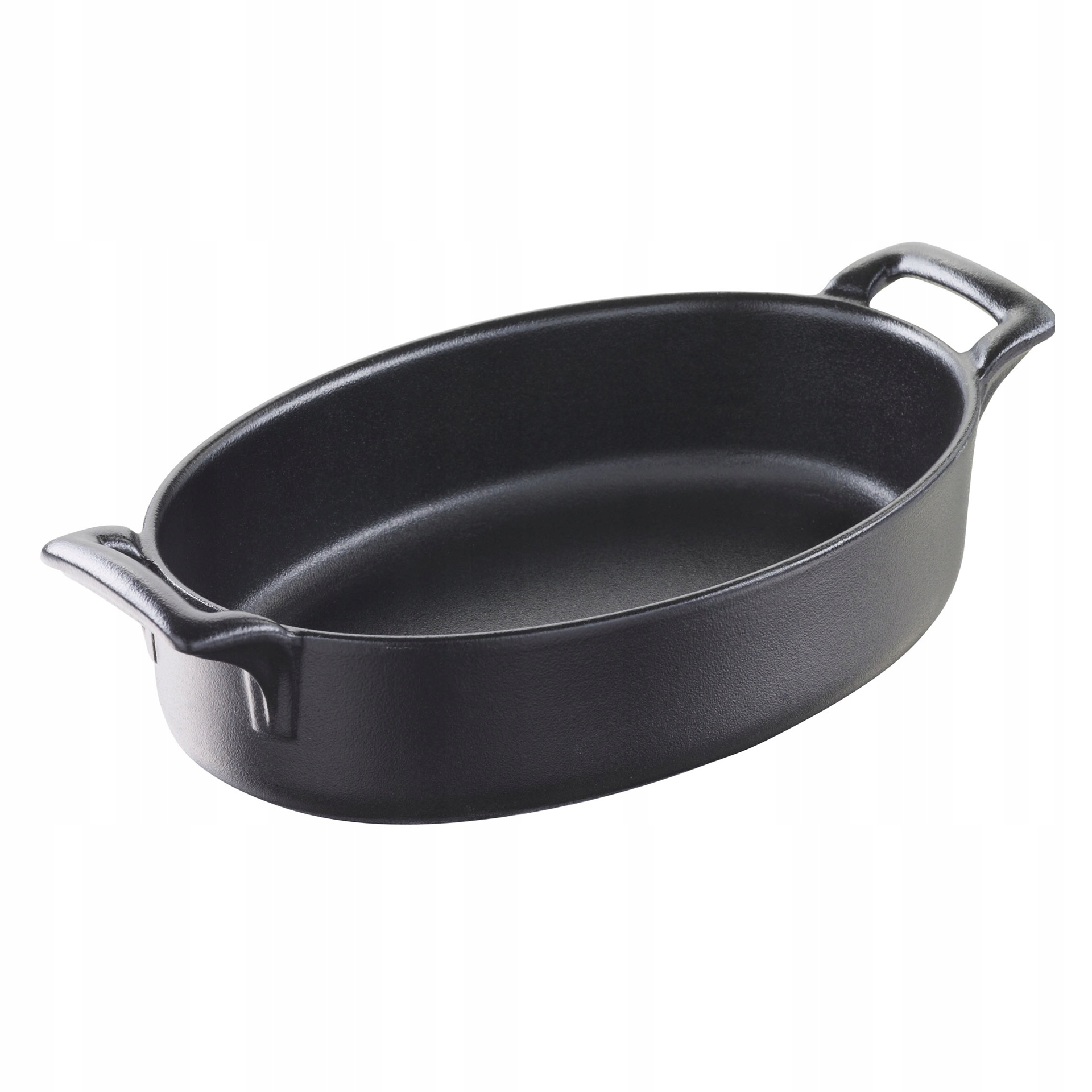 Belle Cuisine Noir Hluboká oválná nádoba 400 ml černá Revol