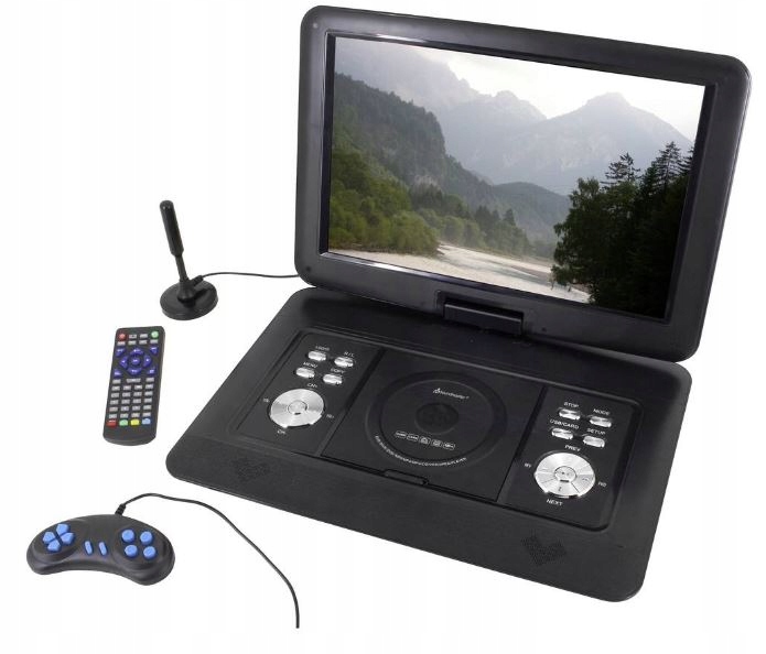 Telewizor Przenośny DVBT2 Hevc DVD Led 16 Usb Gry