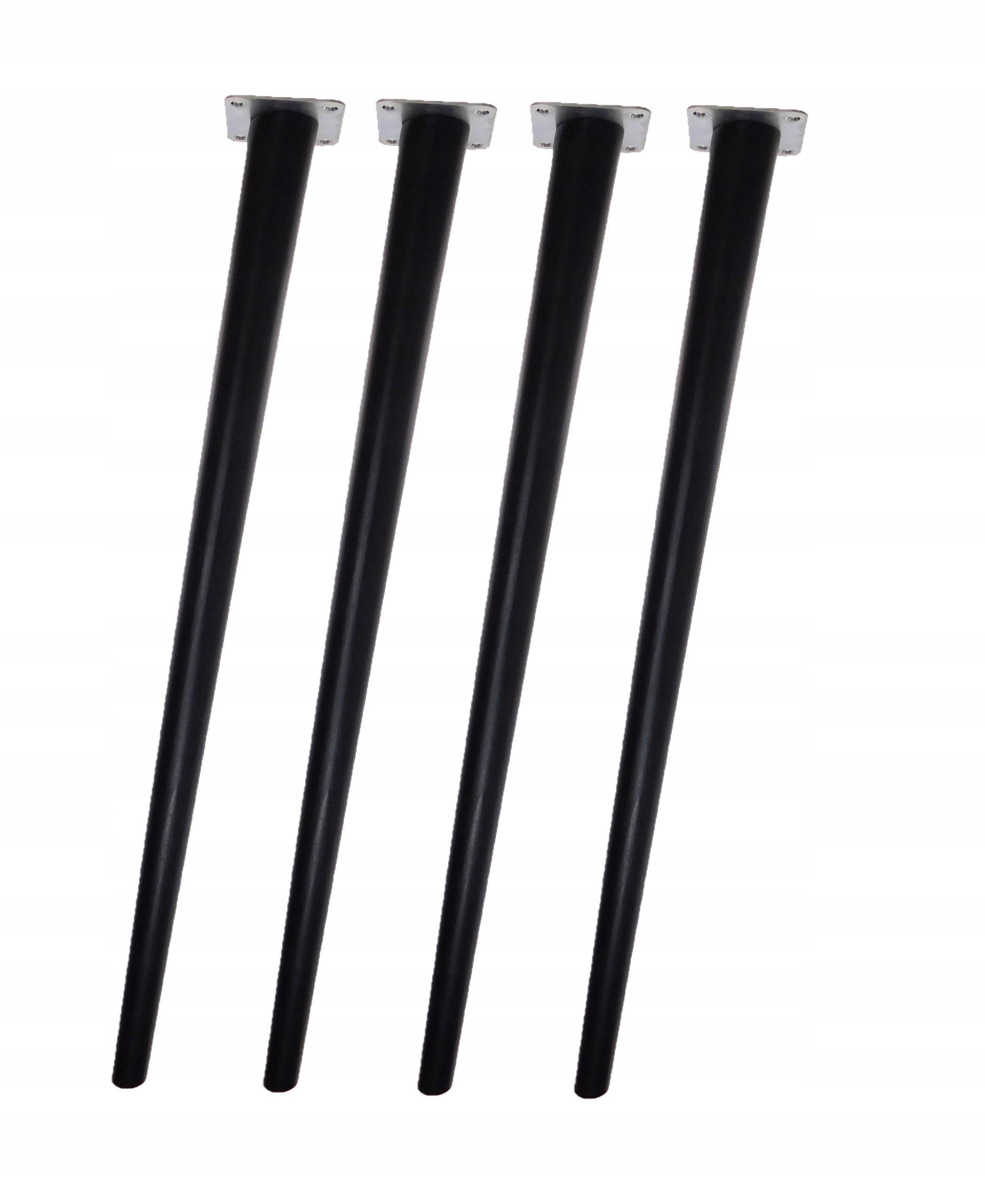 Drevená noha na stôl, šikmá, 74 cm, upevnenie, čierny lak