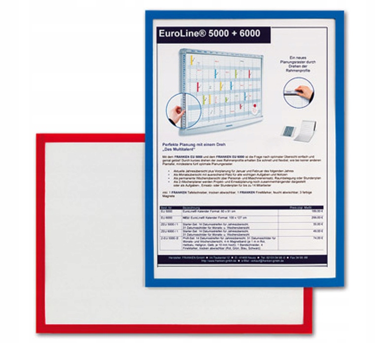 Ramka magnetyczna z folią A3 2x3 niebieska