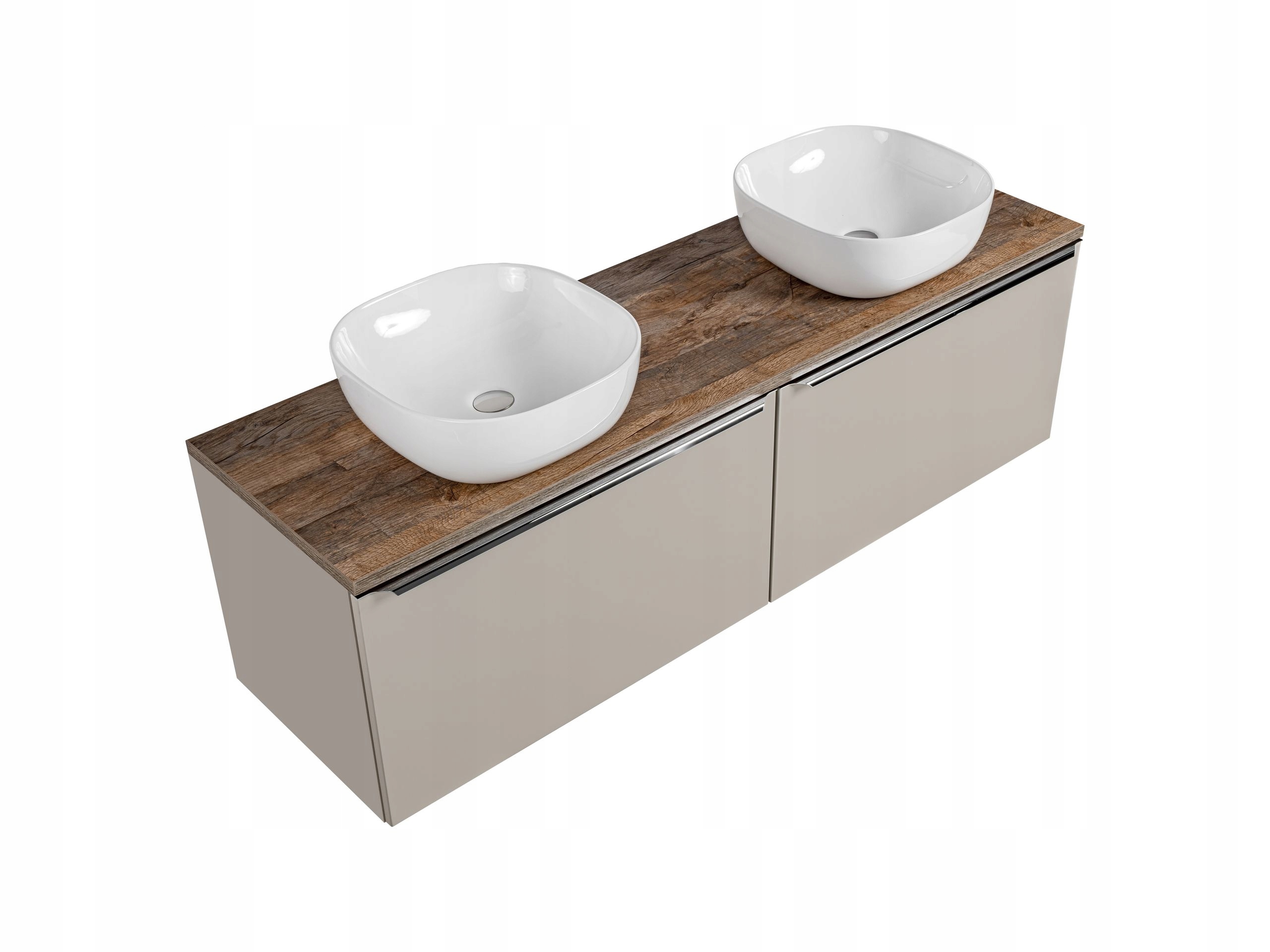 SZAFKA ŁAZIENKOWA BLAT 160 CM SANTA FE +UMYWALKI