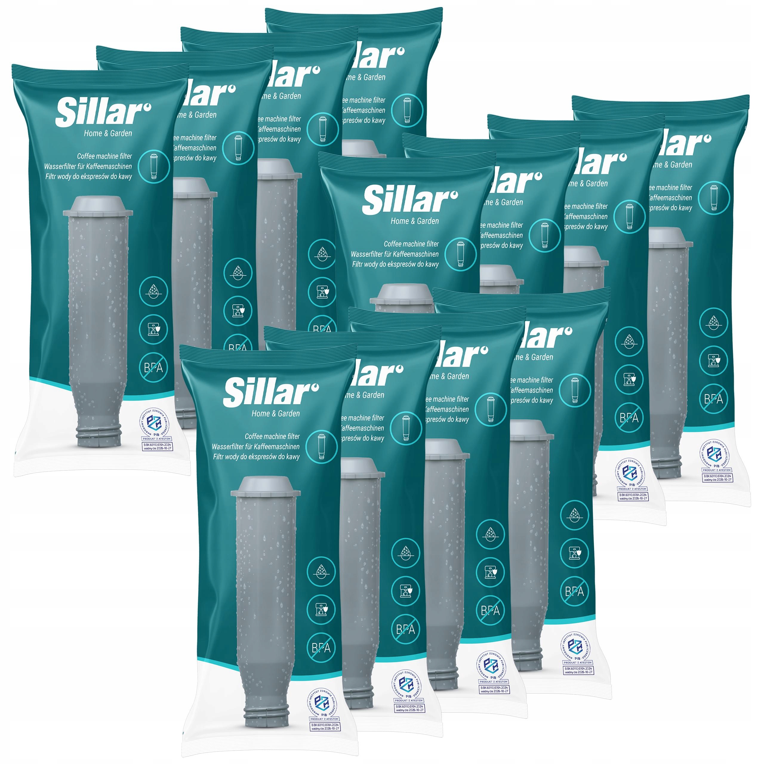 Sillar filtr do kávovaru Krups Nivona Melitta náhrada za 12 kusů