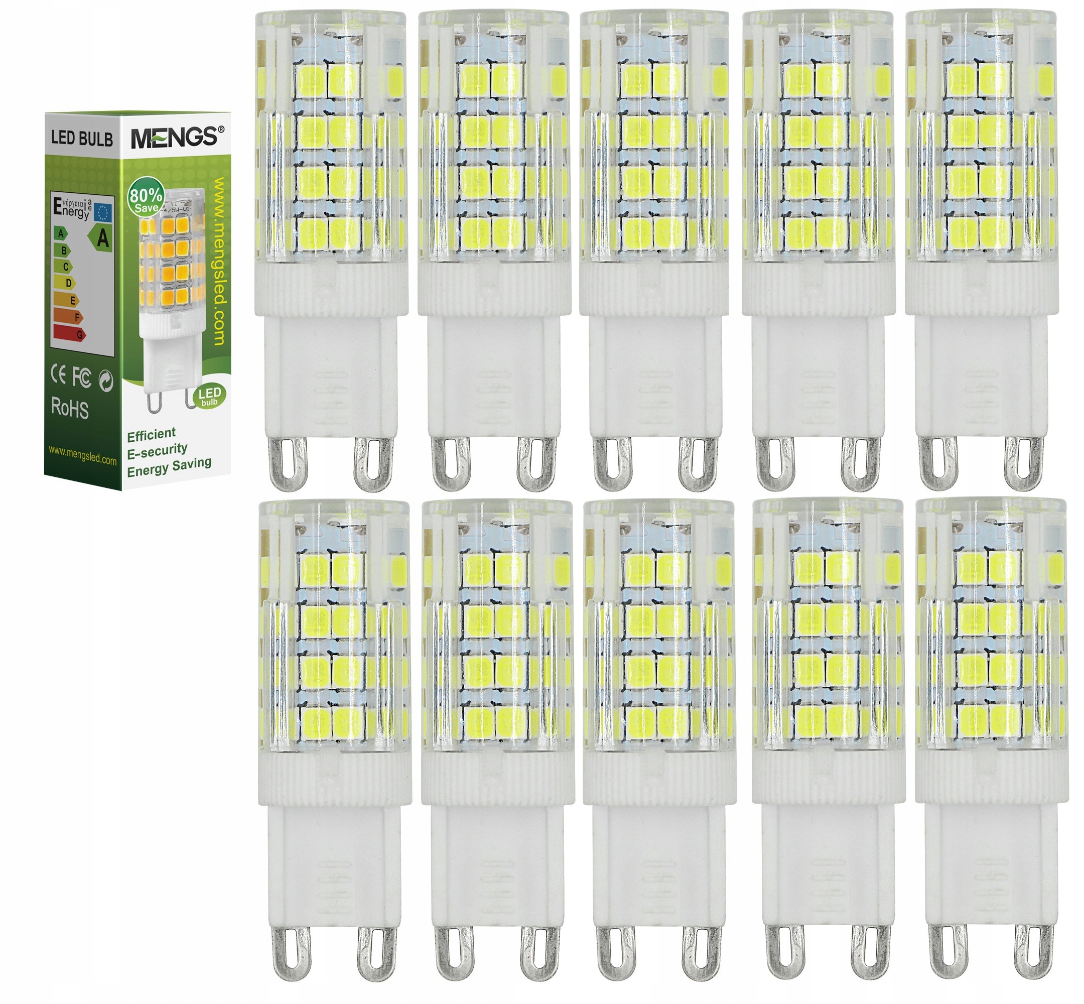 

Żarówka Led G9 5W=40W Zimna Biel 10 Sztuk