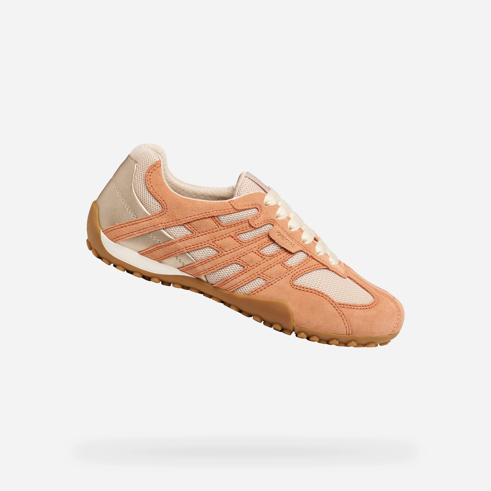Geox Oranžové dámské tenisky Geox Snake Original