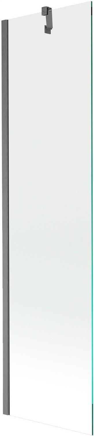 Mexen Next vanová zástěna s 1 křídlem 50 x 150 cm, transparentní, gun gray