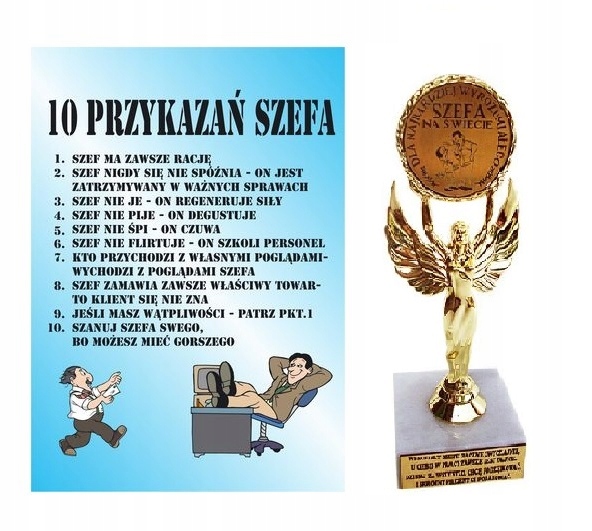 

Statuetka Dla Szefa Dyplom Szef
