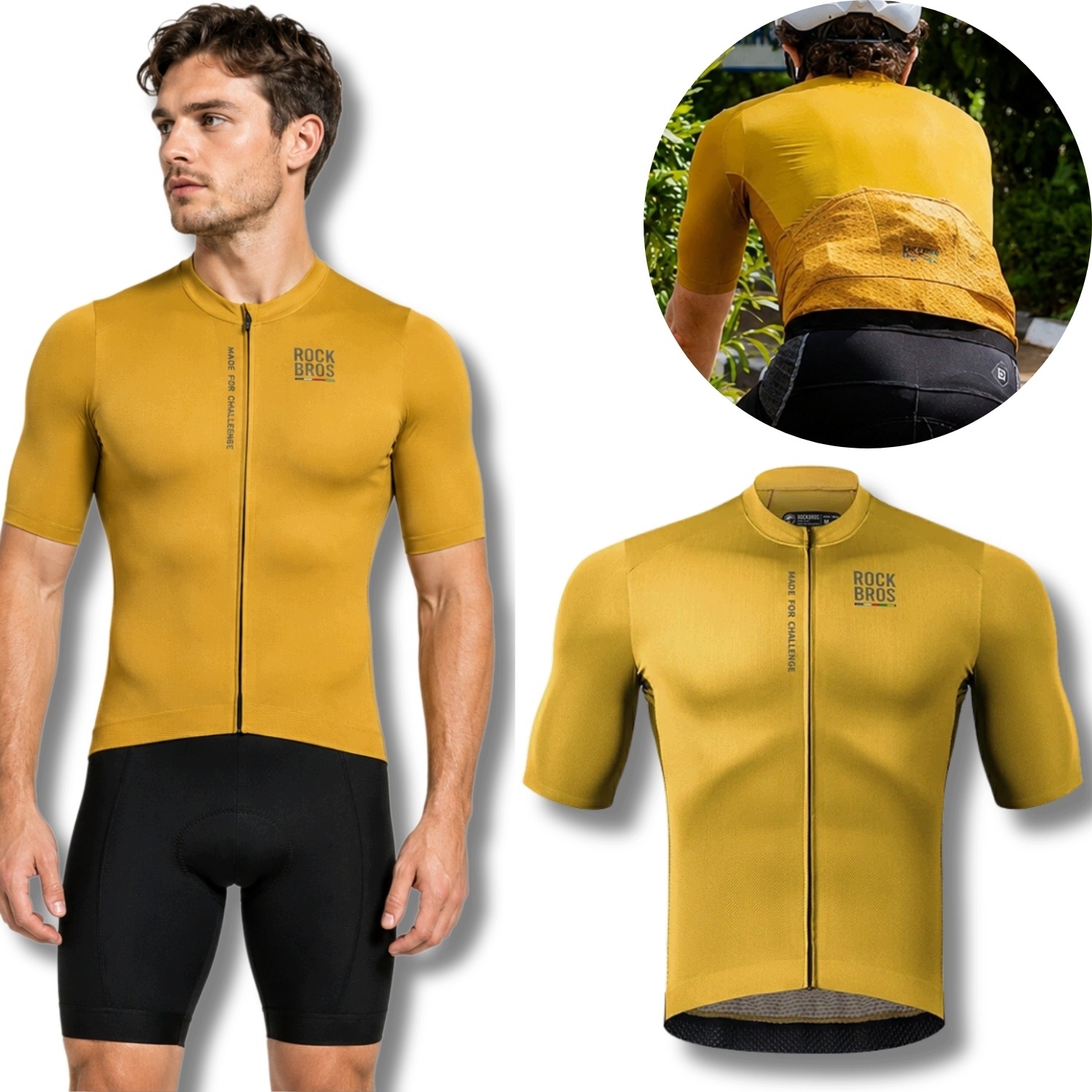 Pánský Cyklistický Dres S Krátkým Rukávem, Cyklistická Potítko Mtb M Rockbros