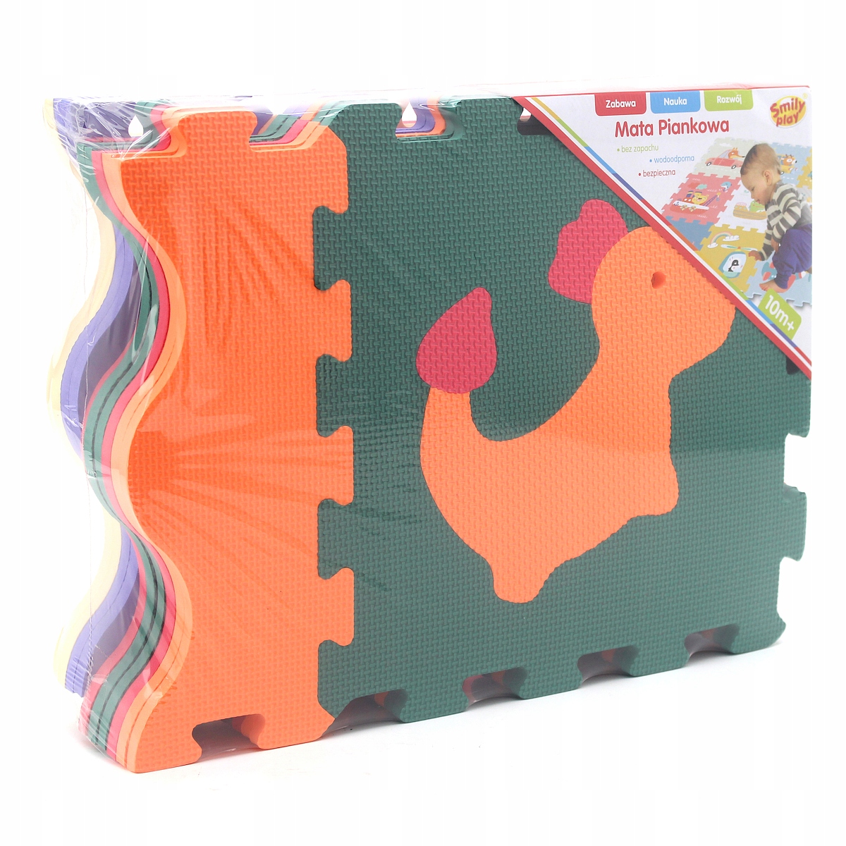 835743 UKŁADANKA MATA PIANKOWA PUZZLE SMOKI