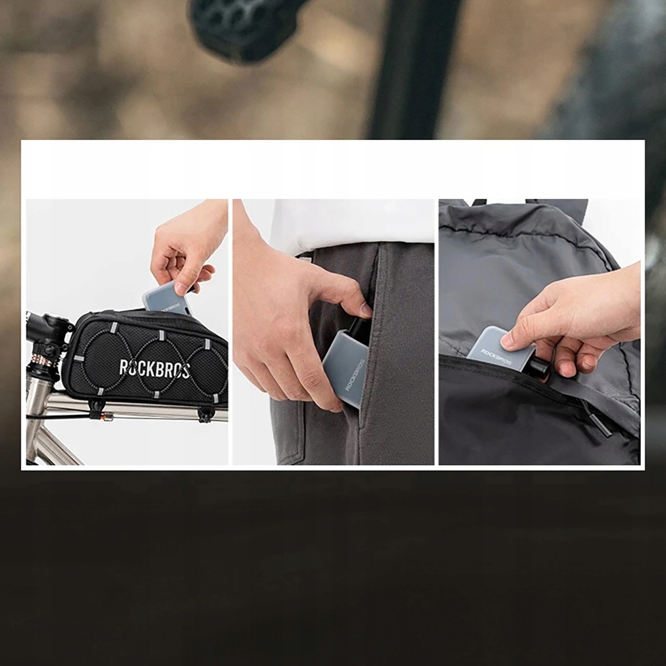 Automatyczna Mini Pompka Rowerowa Rockbros z Akumulatorem USB-C, Kompresor Długość (cm) 6