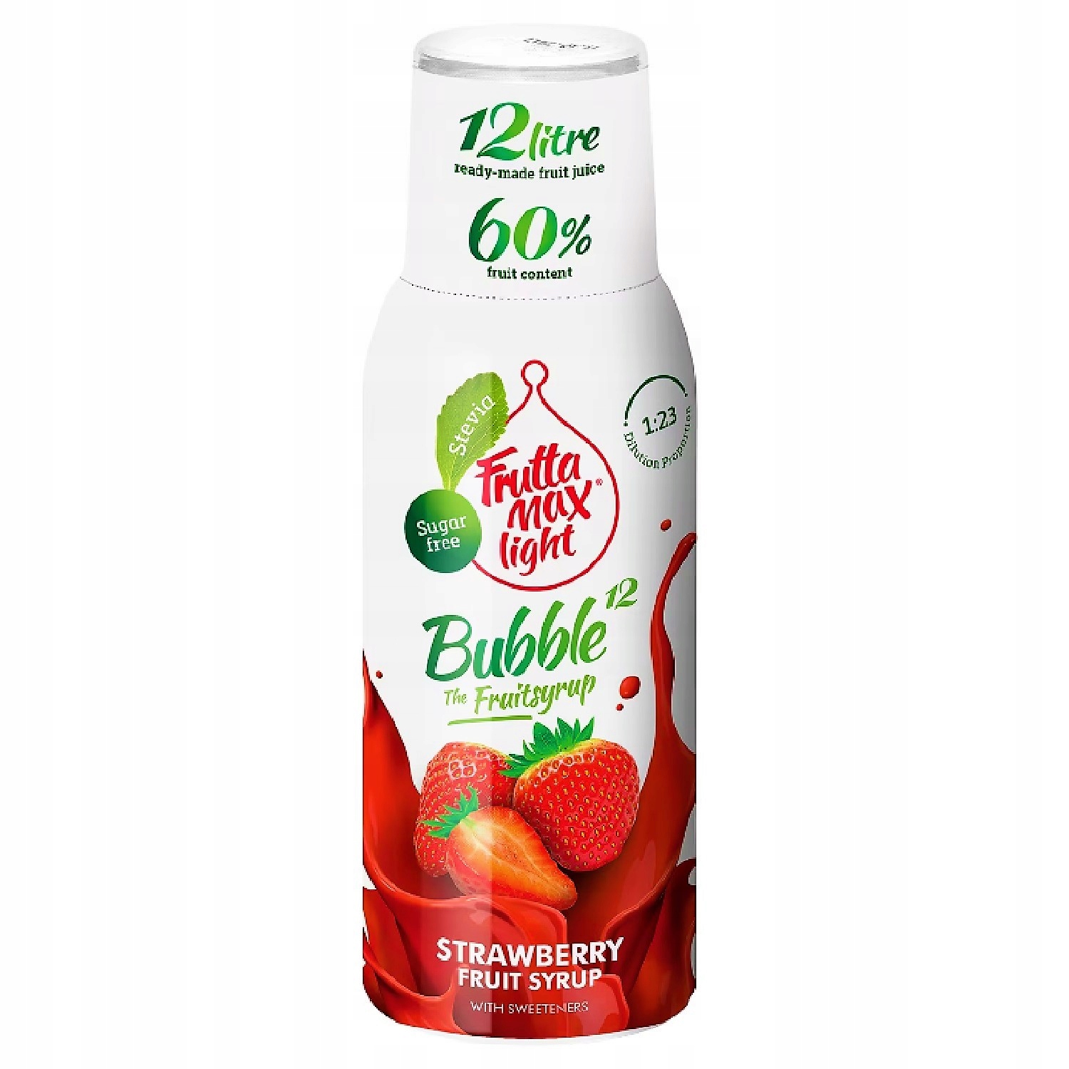 Syrop do saturatora Soda FruttaMax Truskawka Light 500 ml na 12l