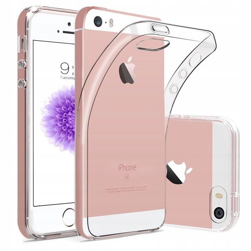 

Etui do Iphone 5 /5S/SE Przezroczyste Slim Szkło