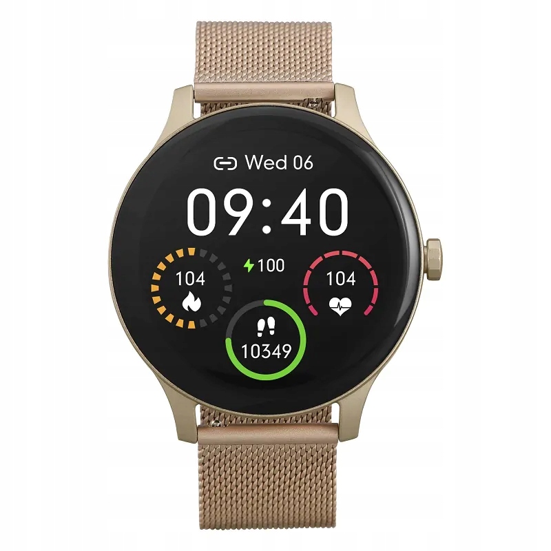 SMARTWATCH GARETT CLASSY ZŁOTY STALOWY Stan opakowania oryginalne