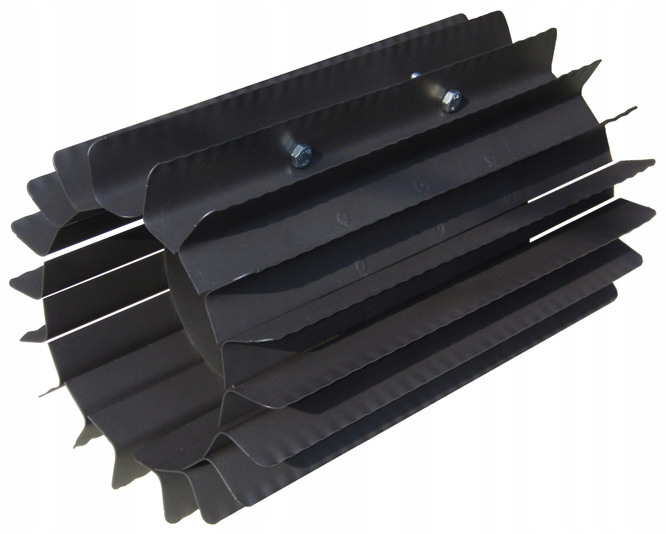 Radiátorový výmenník tepla ⌀ 160 mm/výška 370 mm sivý, nanášaný a skrutkovaný