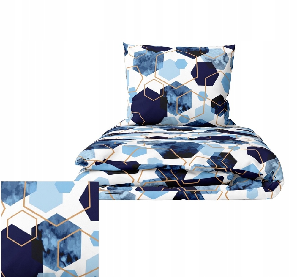Sada Povlečení 160x200 2x70x80, 100% Bavlna, 140 g/m2, vzor: 1611 nebe