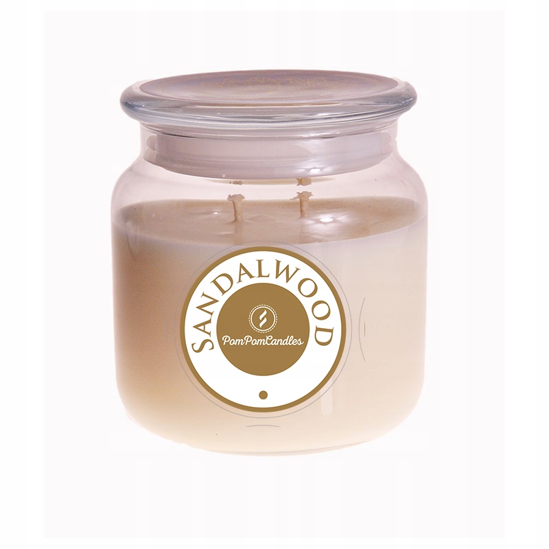 

Świeca zapachowa Sojowa PomPom Duża Sandalwood