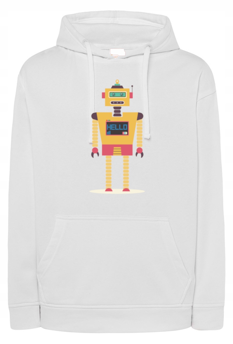 Pánská mikina s barevným potiskem Robot r.XS
