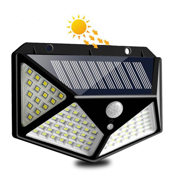 LAMPA SOLARNA 100LED Z CZUJNIKIEM RUCH I ZMIERZCHU