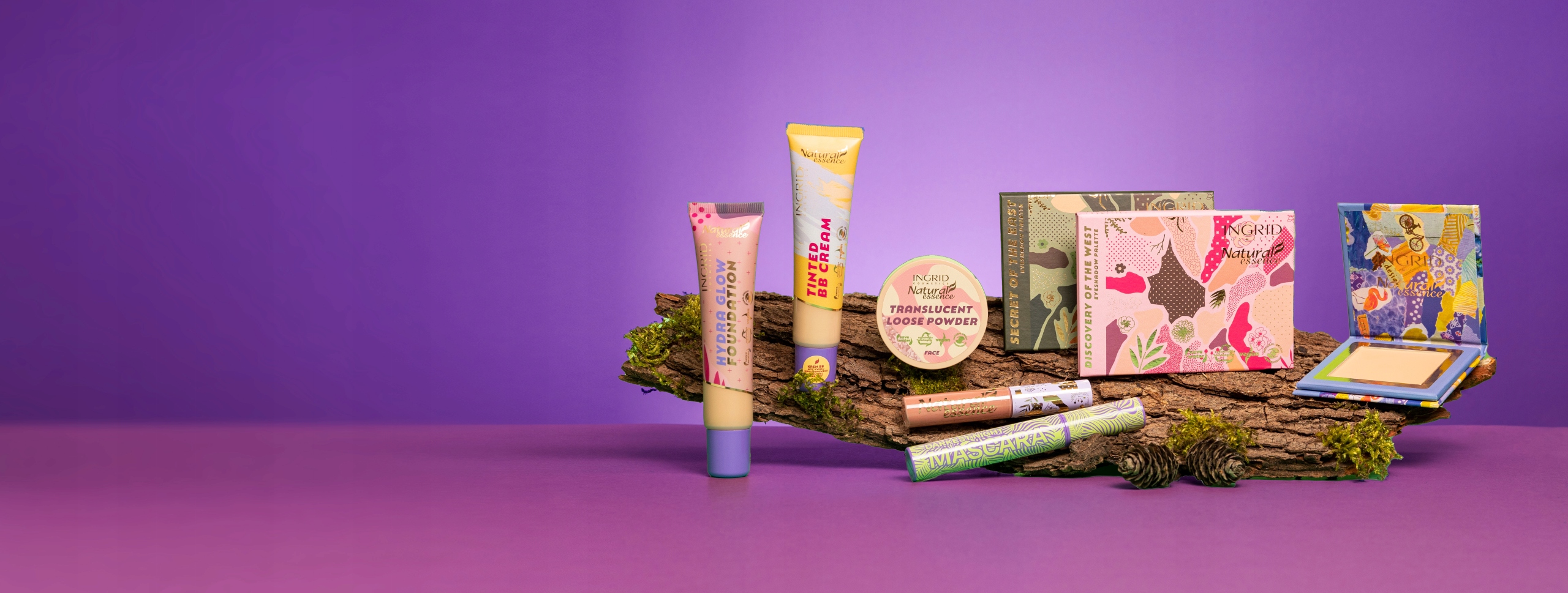 INGRID COSMETICS NATURAL ESSENCE MATUJĄCY PUDER NATURAL MATT 02 7 G SPF brak