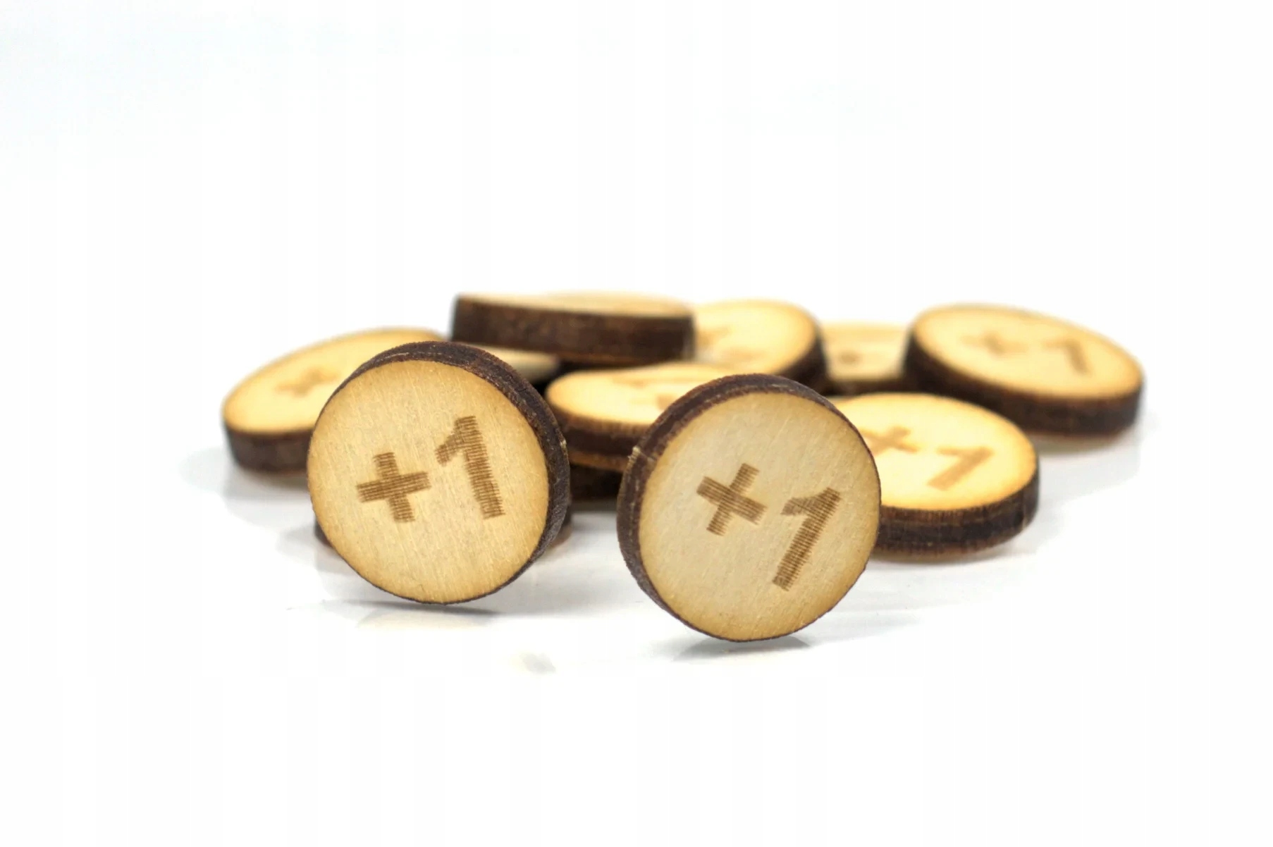 COUNTER LICZNIK ŻETONY DREWNIANE +1 (10 SZTUK)