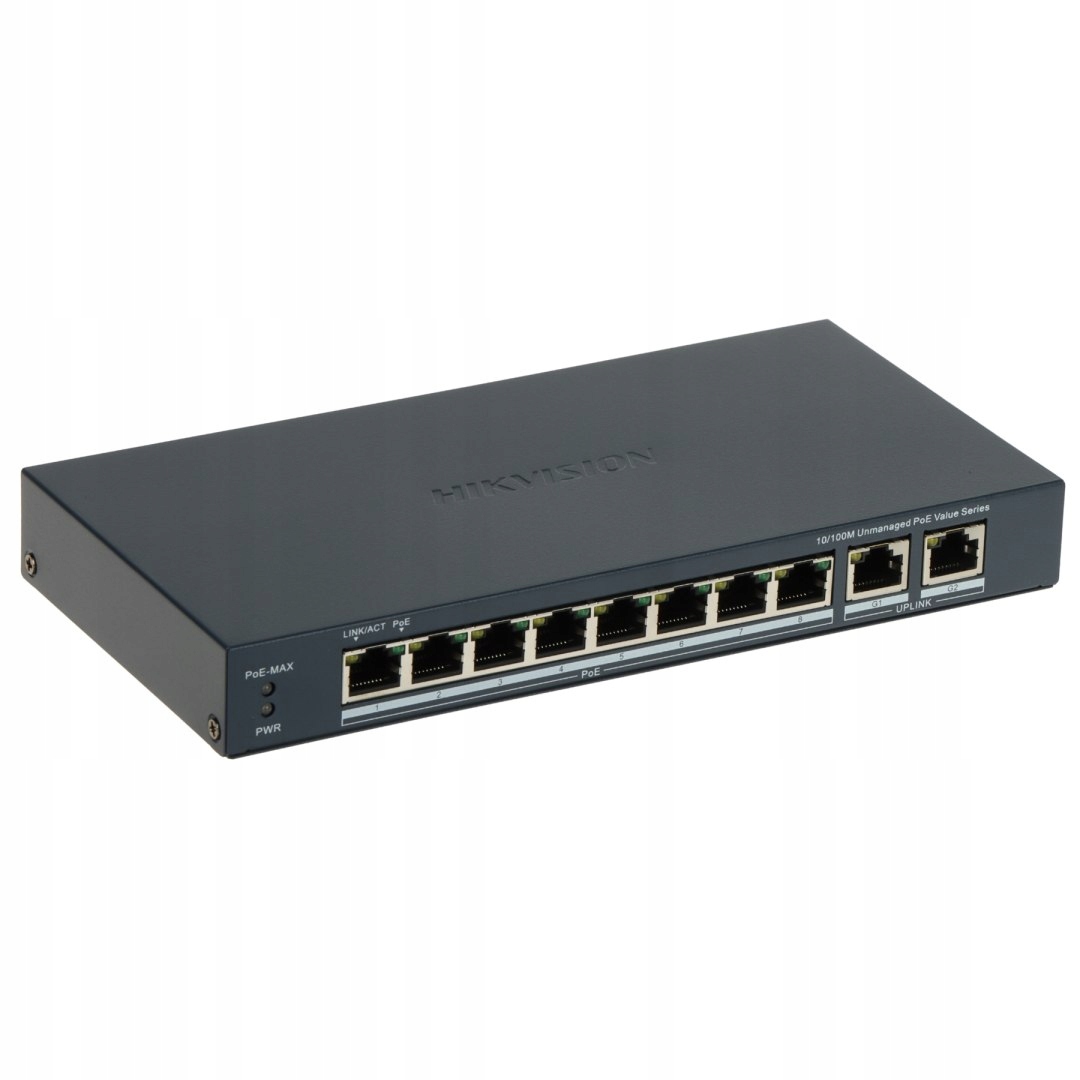 Switch Poe DS-3E0310P-E/M(B) 8-PORTOVÝ Hikvision